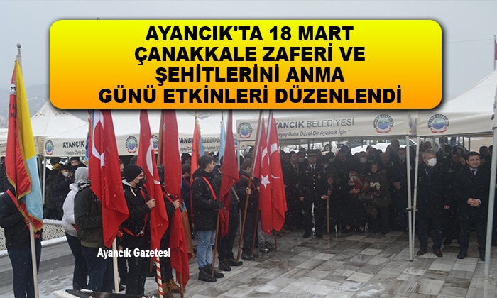 Ayancık’ta 18 Mart Çanakkale Zaferi ve Şehitlerini Anma Günü Etkinleri