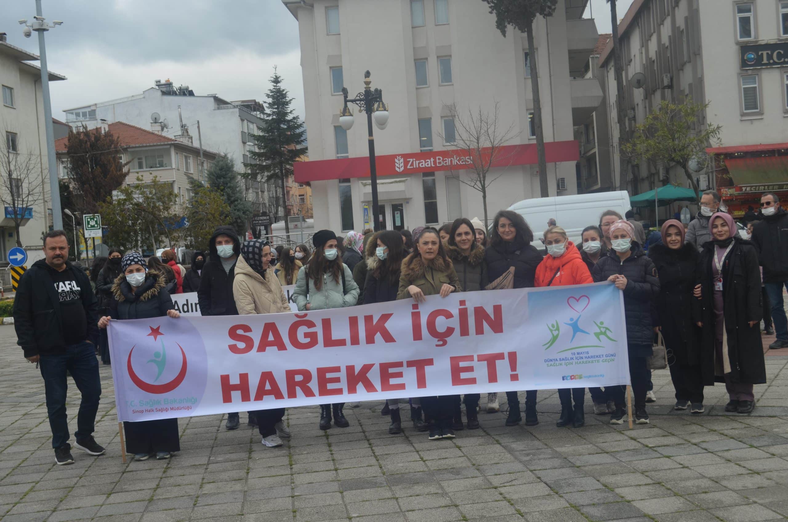 AYANCIK’TA “ SAĞLIKLI BESLENME VE TUZA DİKKAT” YÜRÜYÜŞÜ