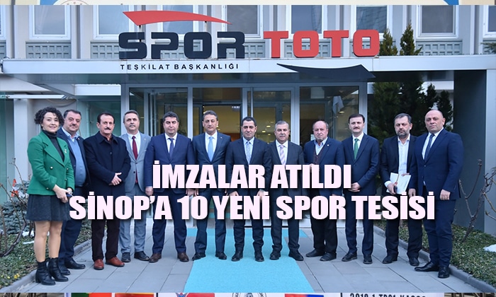 İMZALAR ATILDI: SİNOP’A 10 YENİ SPOR TESİSİ