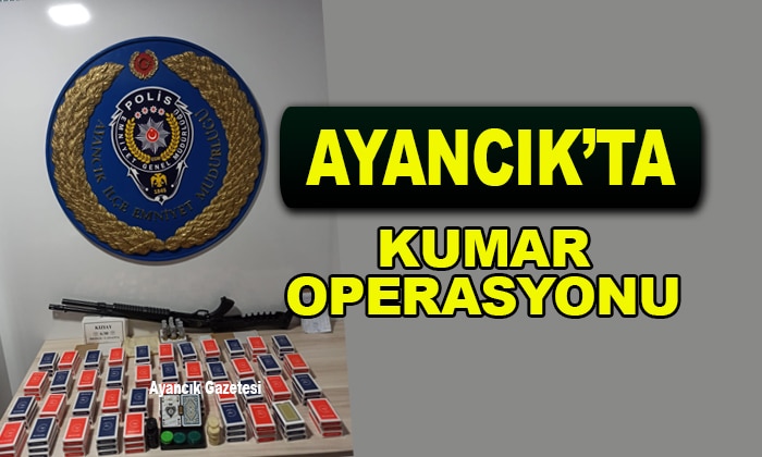 Ayancık’ta Kumar Operasyonu Düzenlendi