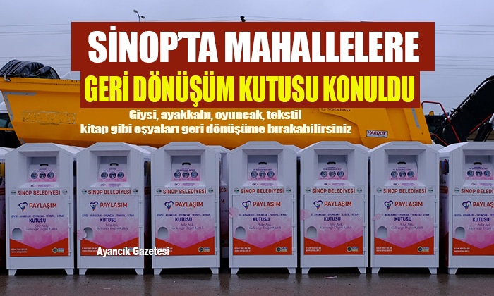 Sinop Belediyesi’nden Sıfır Atık Projesi