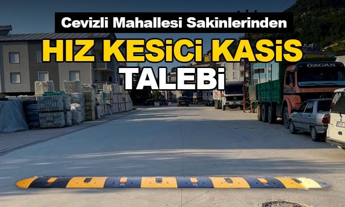 Cevizli Mahallesine Hız Kesici Kasis Talebi