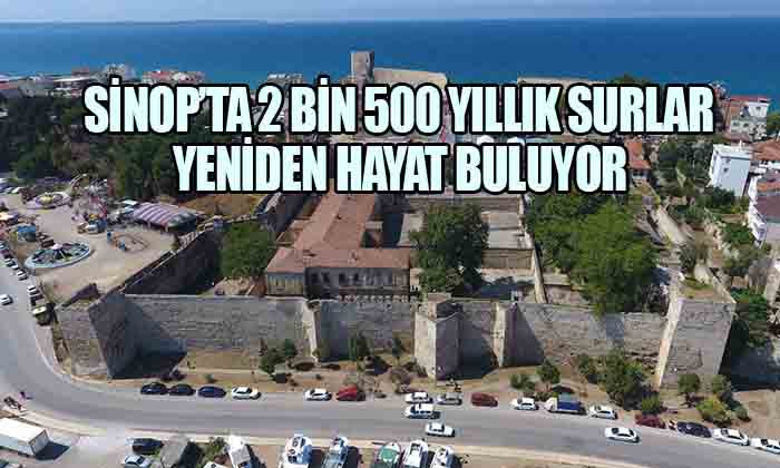 Sinop’ta 2 Bin 500 Yıllık Surlar Yeniden Hayat Buluyor