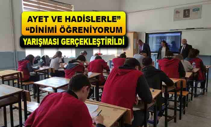 “AYET VE HADİSLERLE DİNİMİ ÖĞRENİYORUM” YARIŞMASI GERÇEKLEŞTİRİLDİ