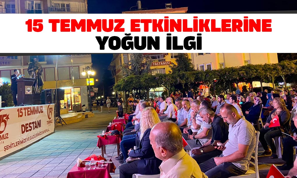 Ayancık’ta 15 Temmuz Programına Yoğun İlgi