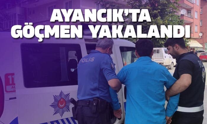 Ayancık’ta Afgan Uyruklu Göçmen Yakalandı