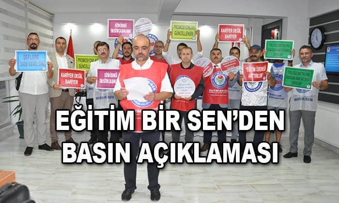 Eğitim Bir Sen’den basın açıklaması