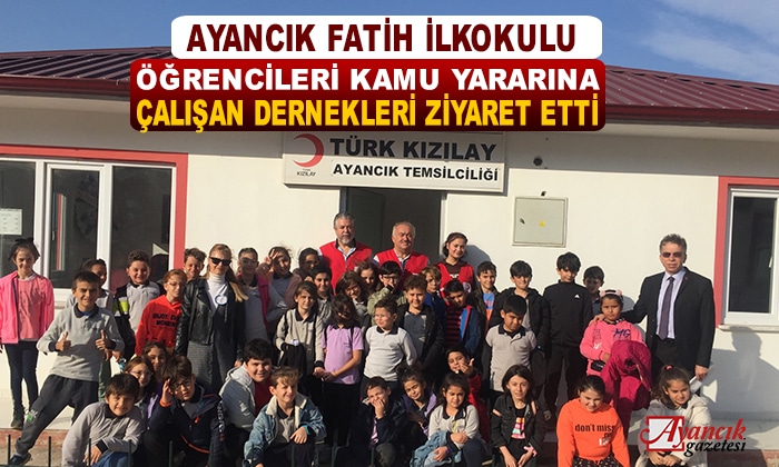 Fatih İlkokulu öğrencileri Kamu Yararına Çalışan Dernekleri Ziyaret Etti