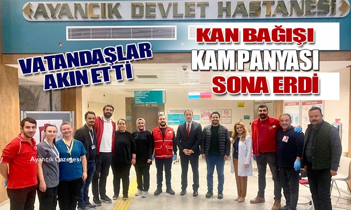 AYANCIK’TA KAN BAĞIŞINA BÜYÜK İLGİ