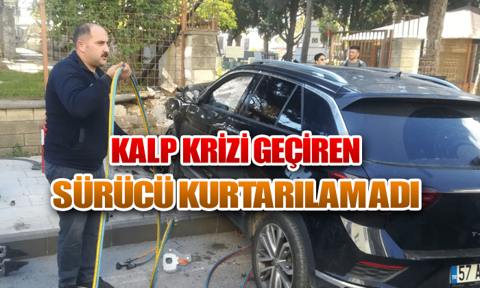 Kalp krizi geçiren sürücü kurtarılamadı!