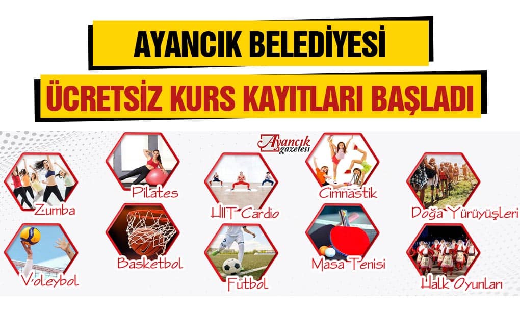 Ayancık Belediyesinden Ücretsiz Kurs Kayıtları Başladı