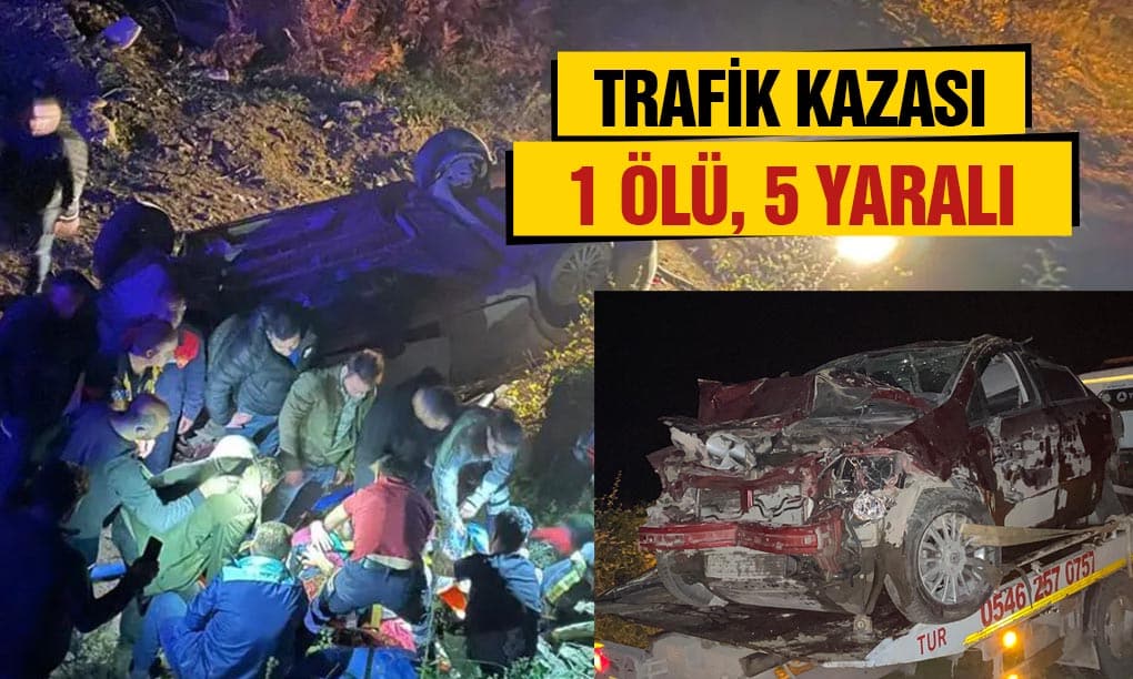 Ayancık Aliköy’de Kaza; 1 Ölü, 5 Yaralı