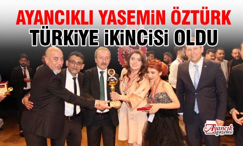 Ayancıklı Yasemin Öztürk, Türkiye İkincisi Oldu