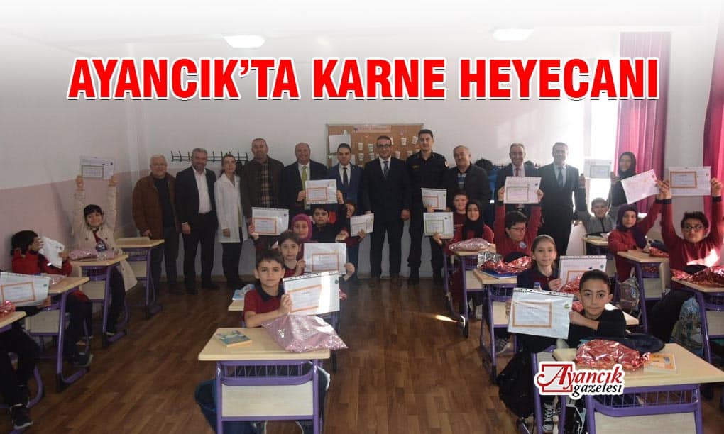 Ayancık’ta Karne Heyecanı