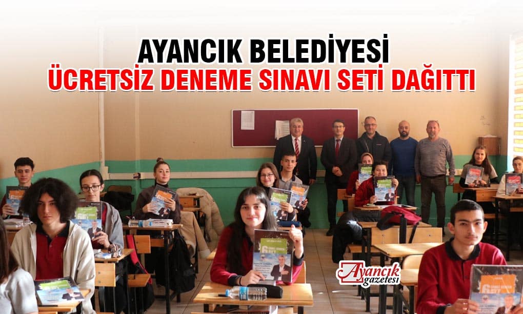 Sınava Hazırlanan Öğrencilere Deneme Sınavı Seti Dağıtıldı