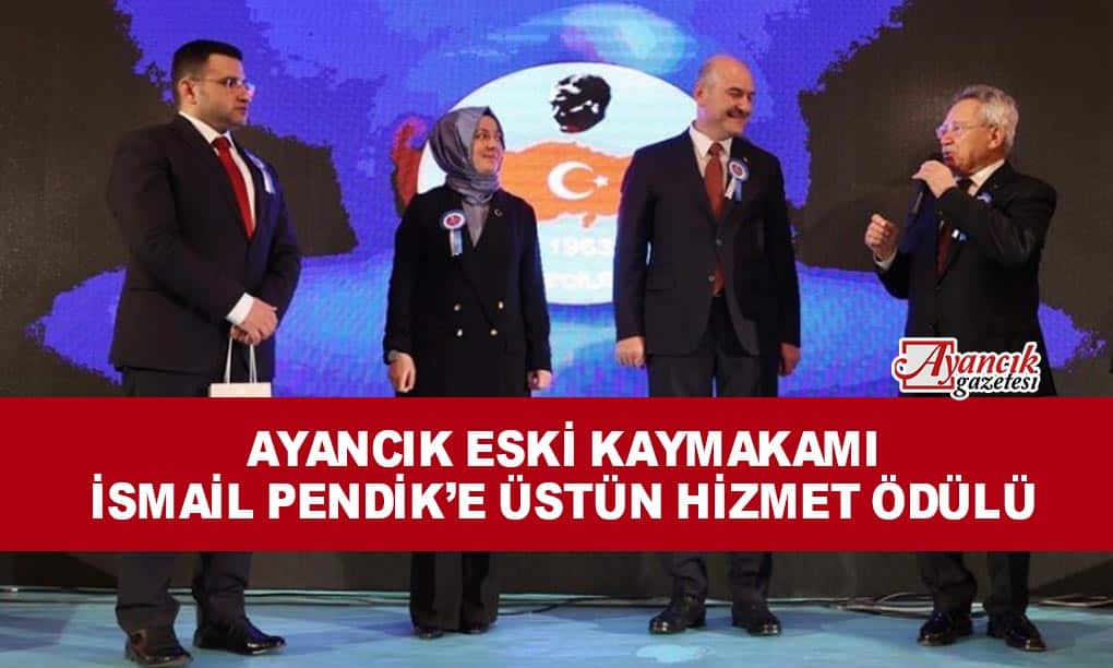 İsmail Pendik’e Üstün Hizmet Ödülü