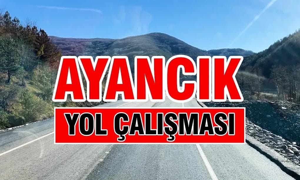 Ayancık’ta Yol Çalışmaları Devam Ediyor