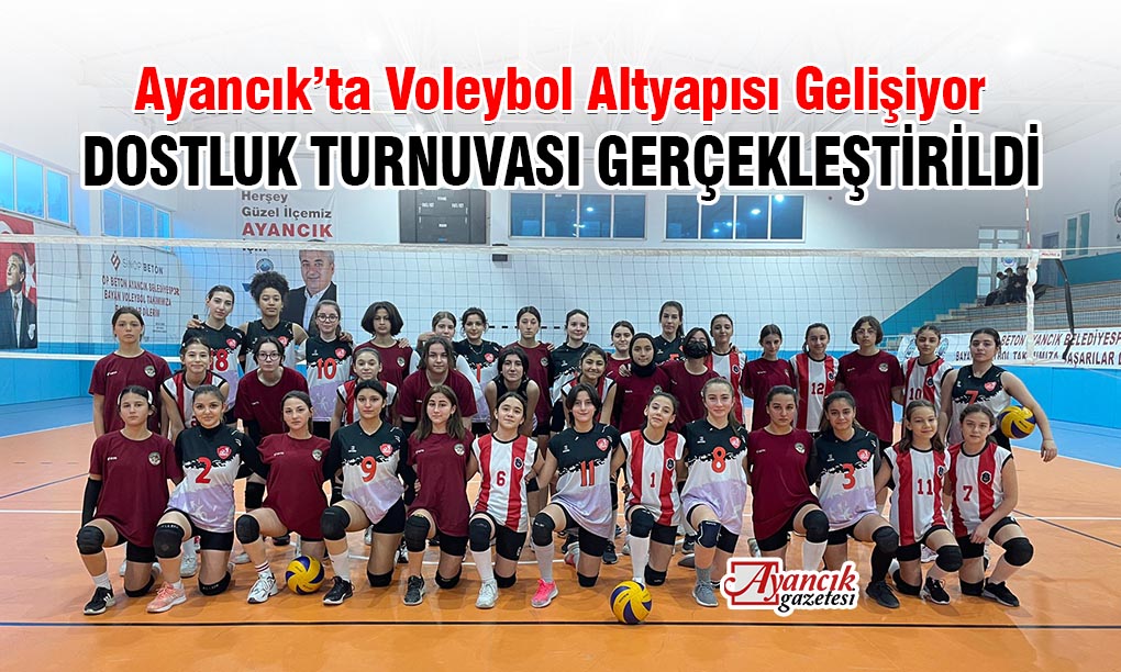 Ayancık’ta Voleybol Dostluk Turnuvası Gerçekleştirildi