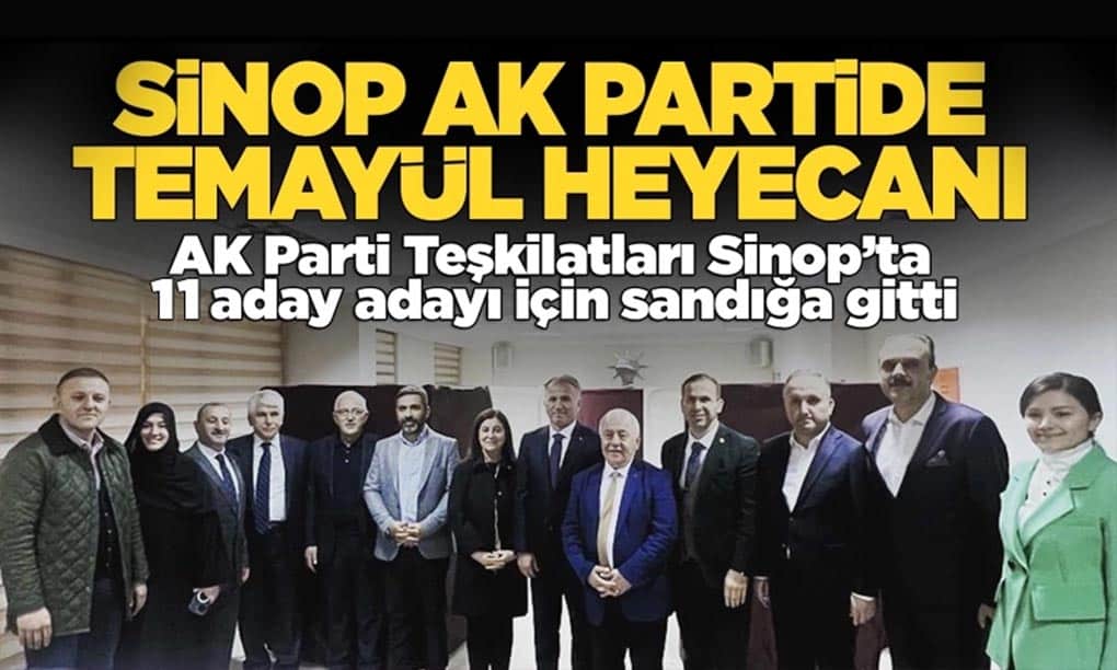 Sinop’ta Ak Parti Temayül Yoklaması Gerçekleştirildi