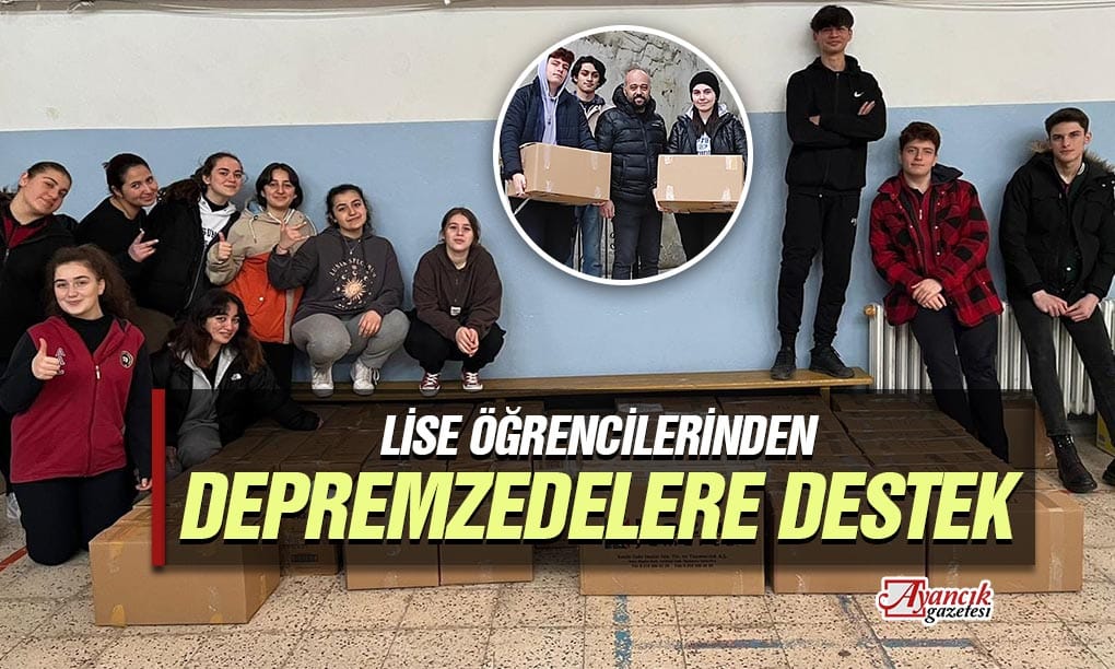 Lise Öğrencilerinden Depremzedelere Destek