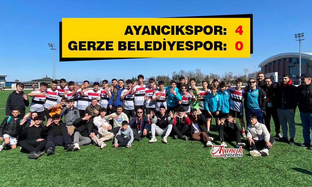 Ayancıkspor ile Gerze Belediyespor U-16 Takımları Karşı Karşıya Geldi