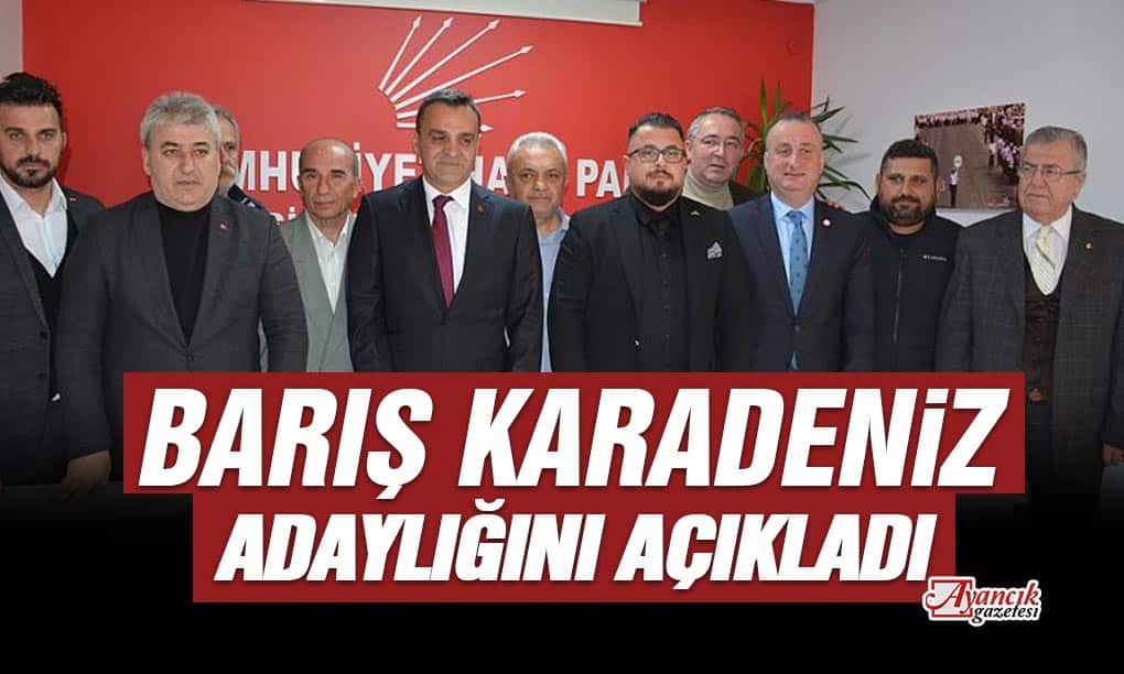 Barış Karadeniz CHP Sinop Milletvekilliği İçin Aday Adaylığını Açıkladı