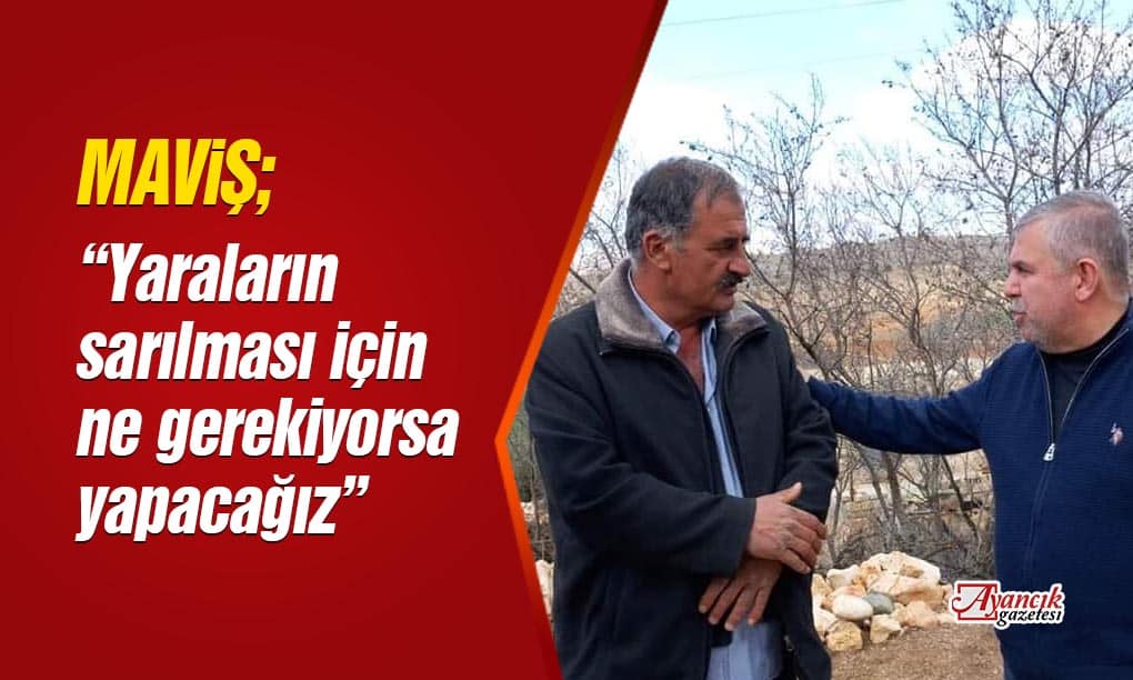 Maviş; “Depremin yaralarının sarılması için gereken yapılacak” dedi