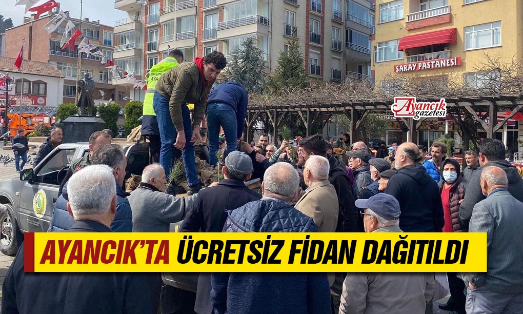 Ayancık Orman İşletme Müdürlüğü Fidan Dağıttı