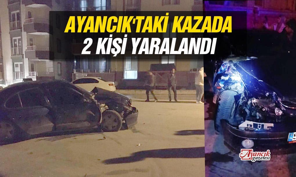 Ayancık’taki Kazada 2 Kişi Yaralandı