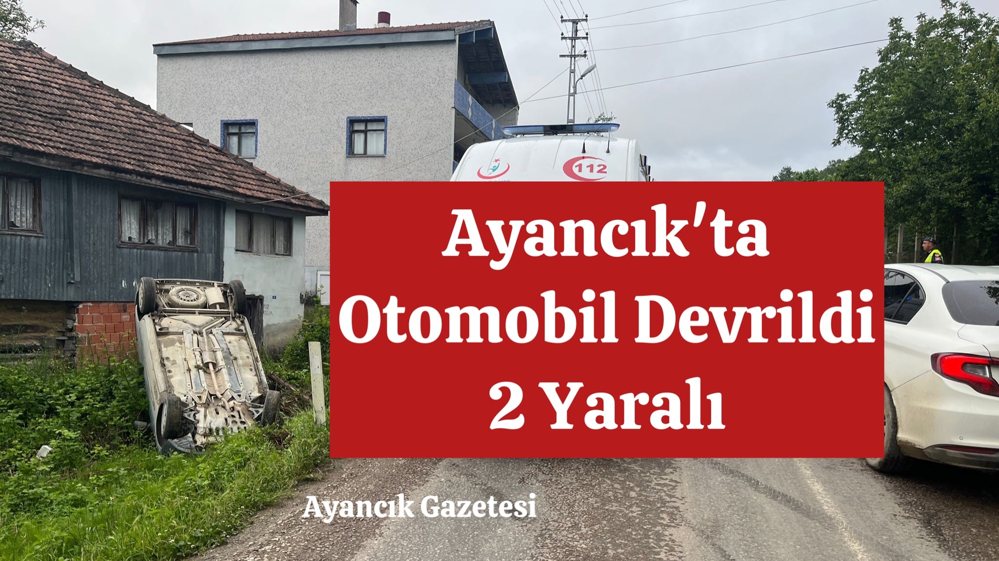 Ayancık’ta Otomobil Devrildi: 2 Yaralı