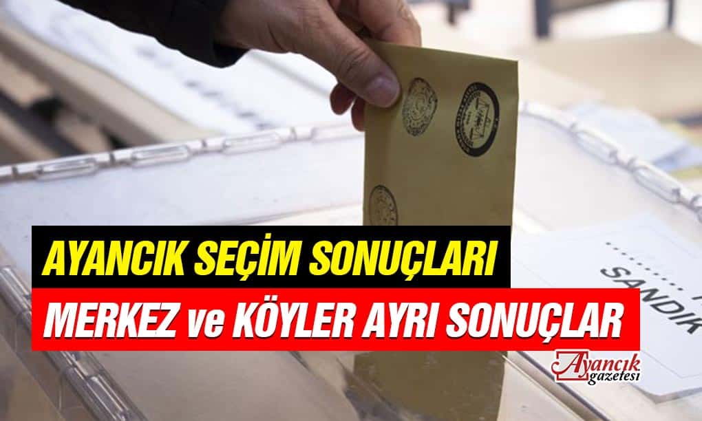 28 Mayıs Ayancık Seçim Sonuçları