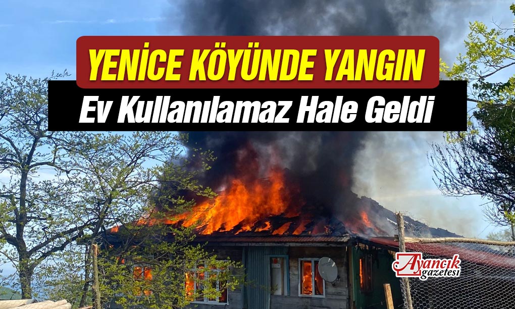 Ayancık Yenice Köyünde Yangın