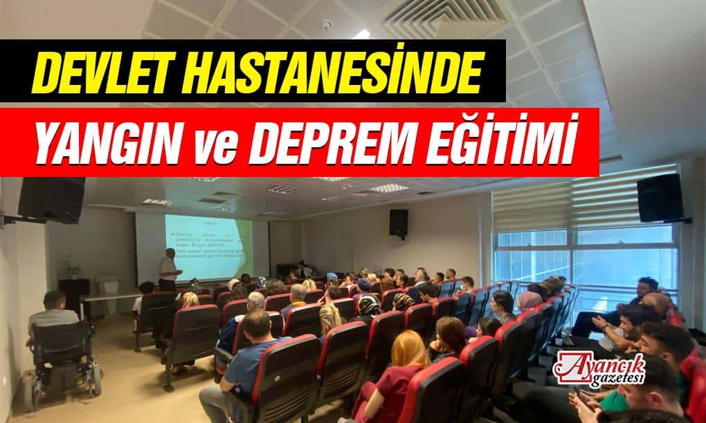 Ayancık Devlet Hastanesinde Yangın ve Deprem Eğitimi