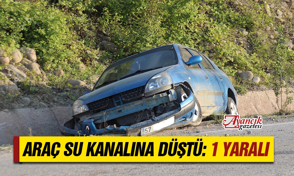 Ayancık’ta Trafik Kazası; 1 Yaralı