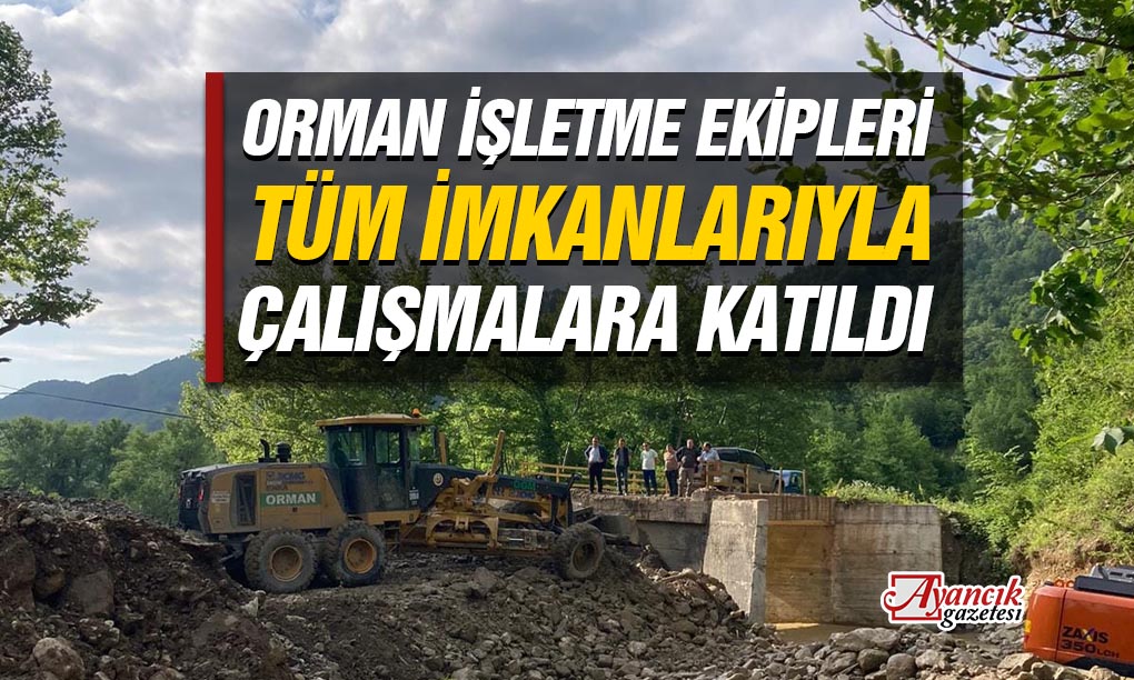 Orman İşletme Müdürlüğü Hasar Giderme Çalışmalarına Devam Ediyor