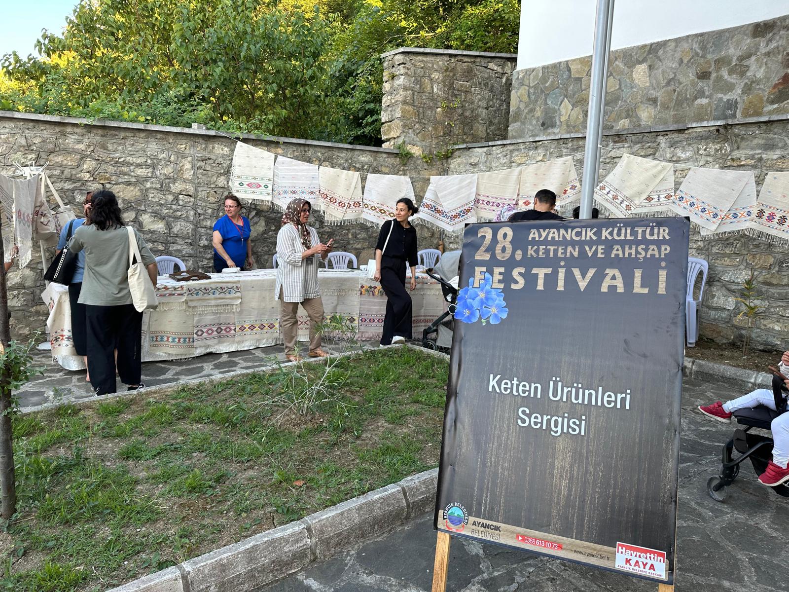 Ayancık'ta 28. Kültür, Keten ve Ahşap Festivali Başladı
