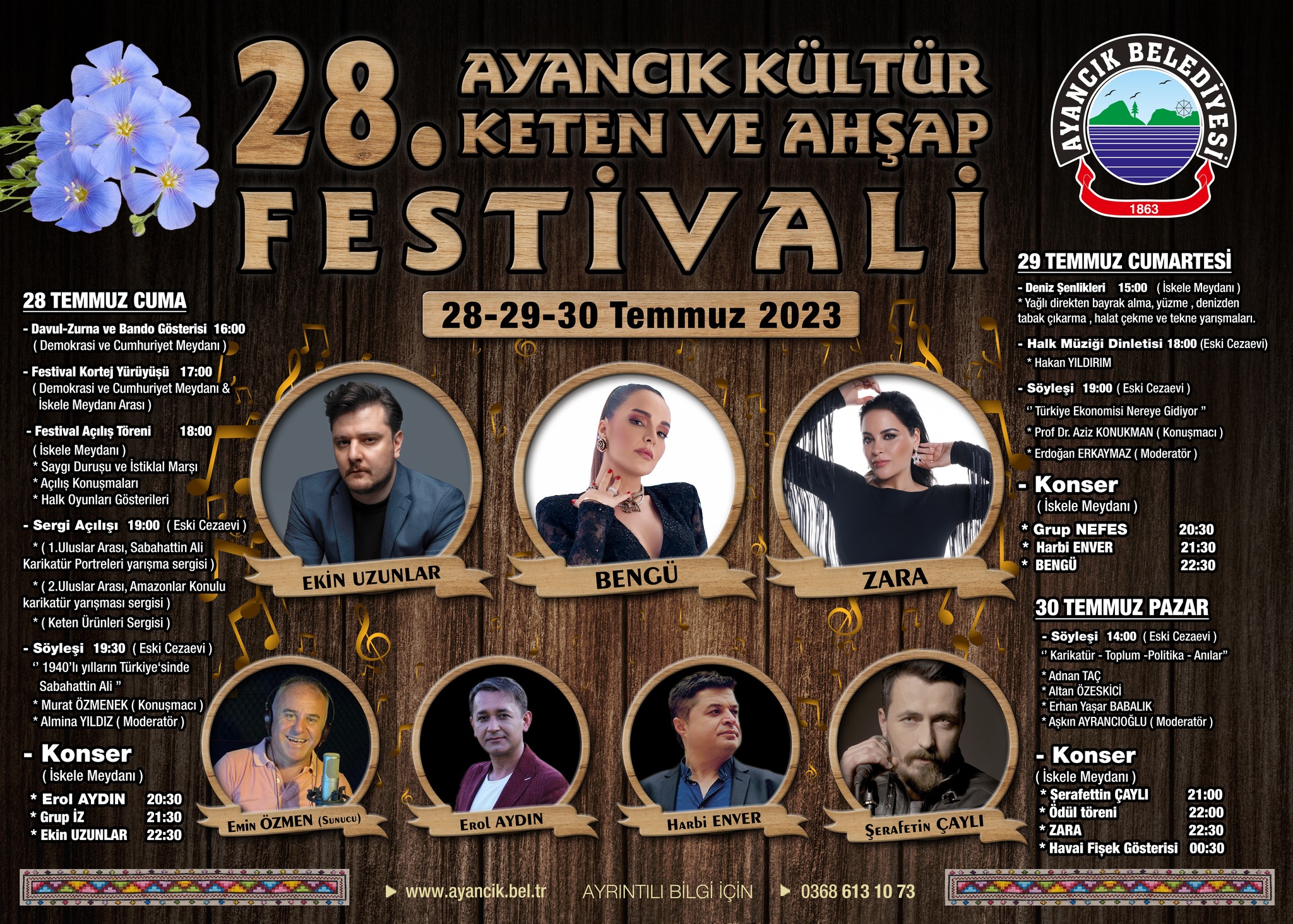 2023 Ayancık Kültür Keten ve Ahşap Festivali ne zaman?