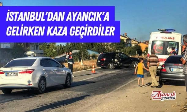 Ayancık İstikametinde Kaza