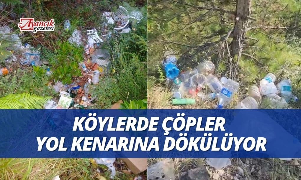 Köylerde Çöpler Yol Kenarına Dökülüyor