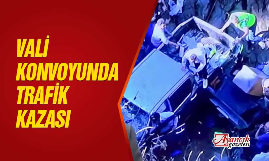 Sinop Valisinin Konvoyunda Trafik Kazası