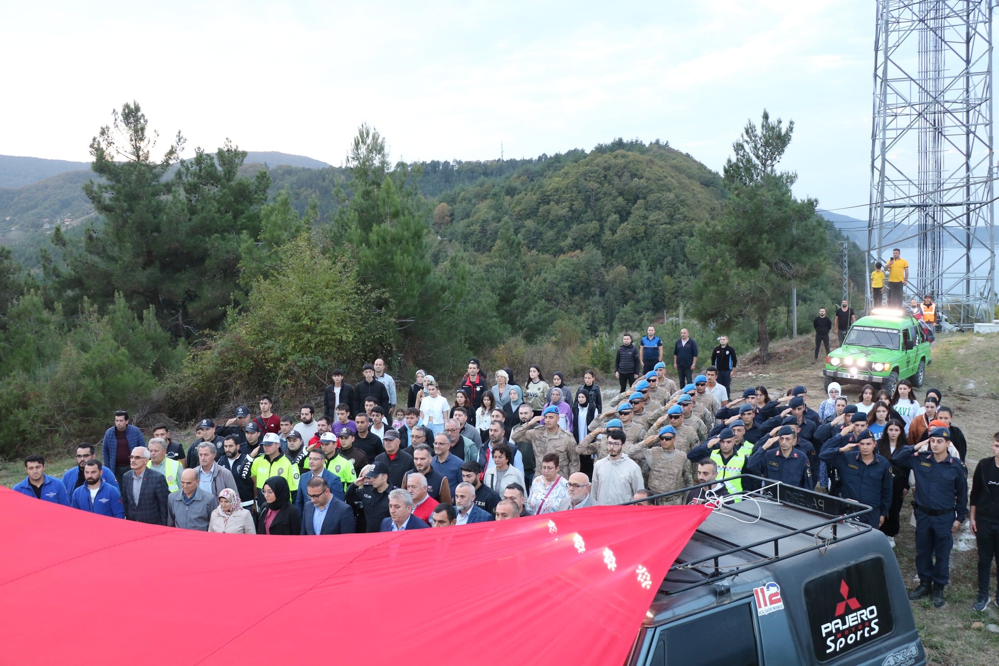 Ayancık'ta Bayrak Yürüyüşü Gerçekleştirildi