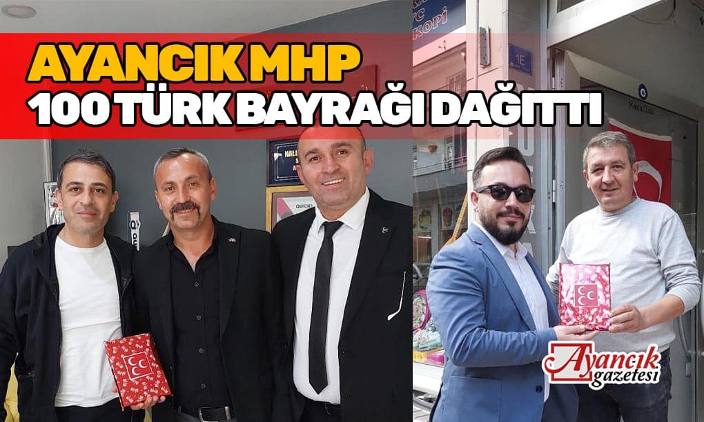 MHP Cumhuriyetin 100. Yılına Özel Bayrak Dağıttı