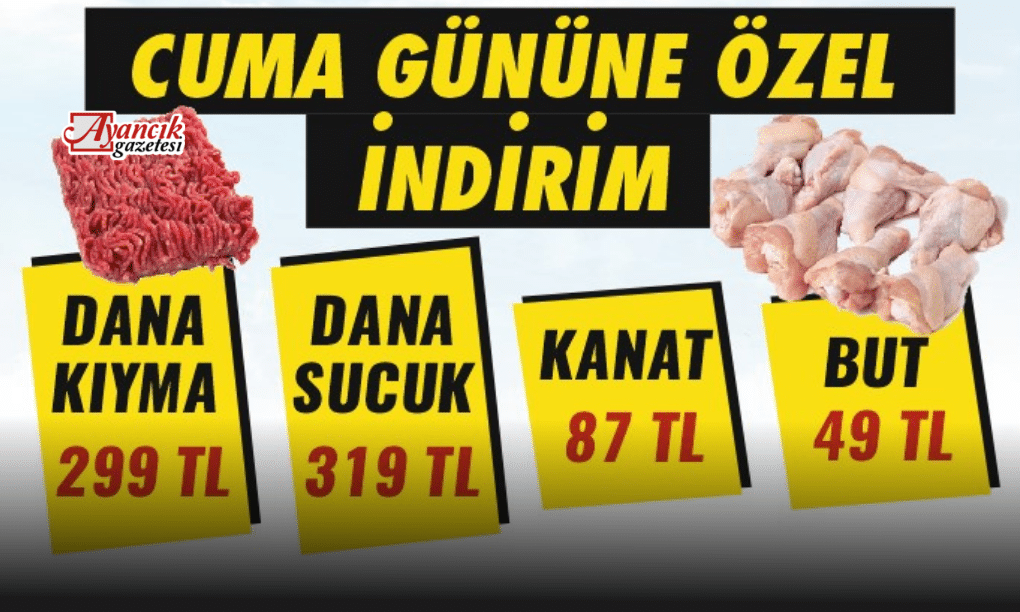 Soydan Kasapta Cuma Günü İndirimi