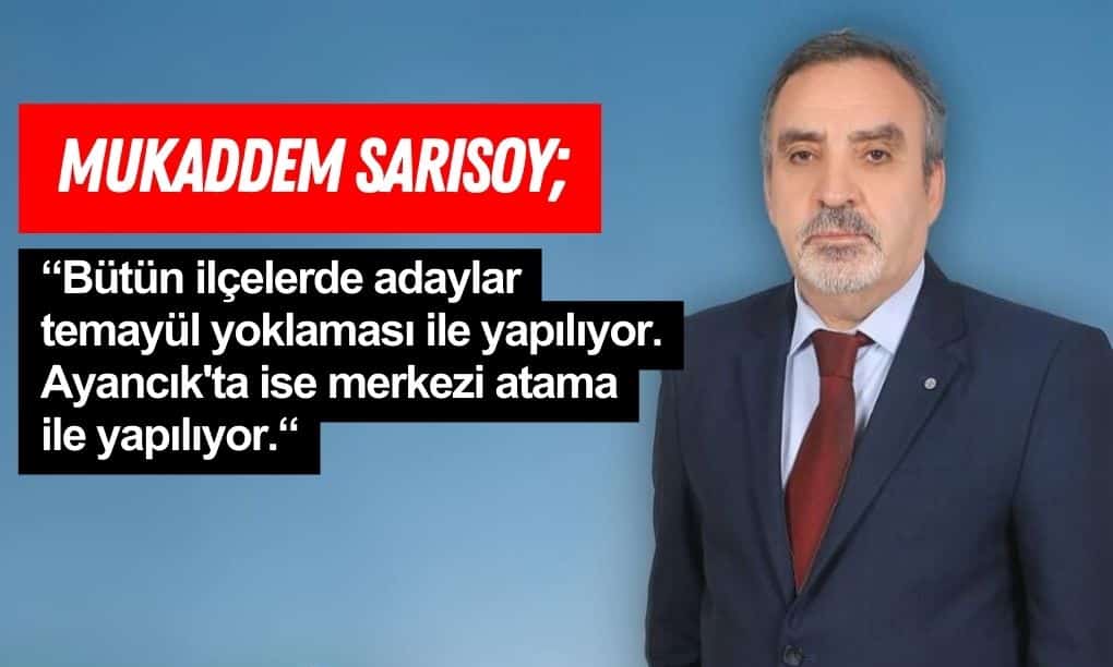 Mukaddem Sarısoy Açıklamalarda Bulundu