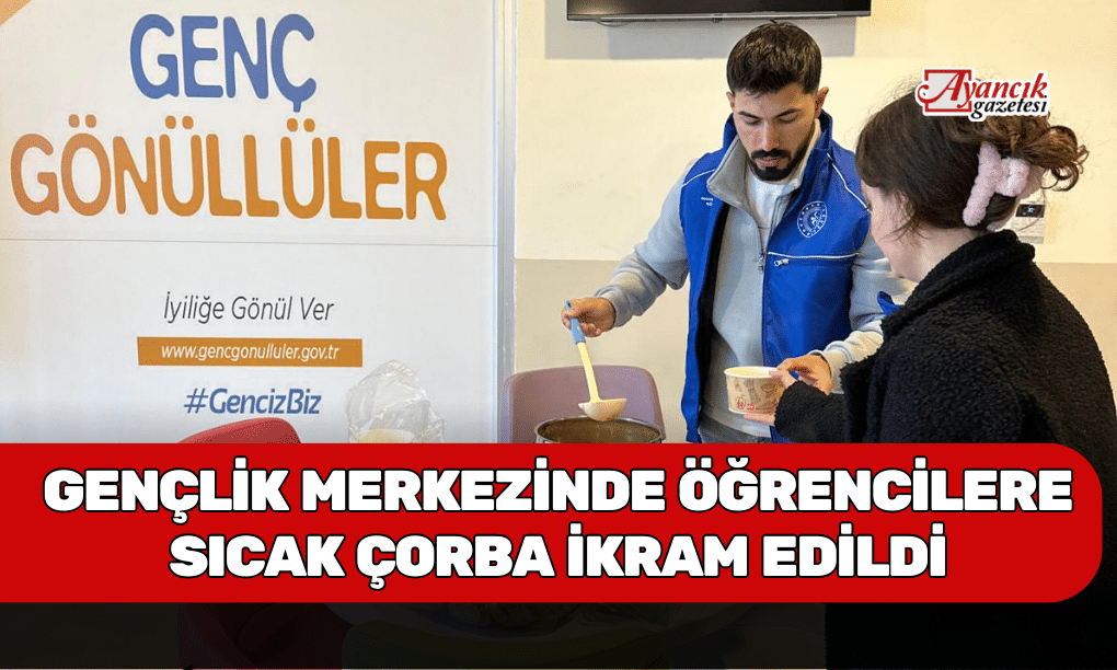 Gençlik Merkezinde Öğrencilere Sıcak Çorba İkram Edildi