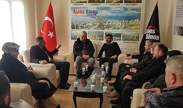 AK PARTİ ADAYI ÜÇÜNCÜOĞLU, GAZETECİLERİ ZİYARET ETTİ!