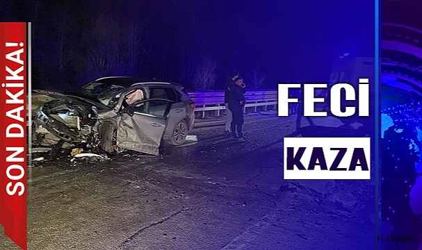 SİNOP-BOYABAT TÜNEL ÇIKIŞINDA FECİ KAZA