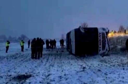 Sinop Yolcu Otobüsü Taşköprü’de Kaza Yaptı, 4 ölü…