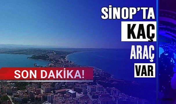 SİNOP’TA Kİ İŞTE ARAÇ SAYISI