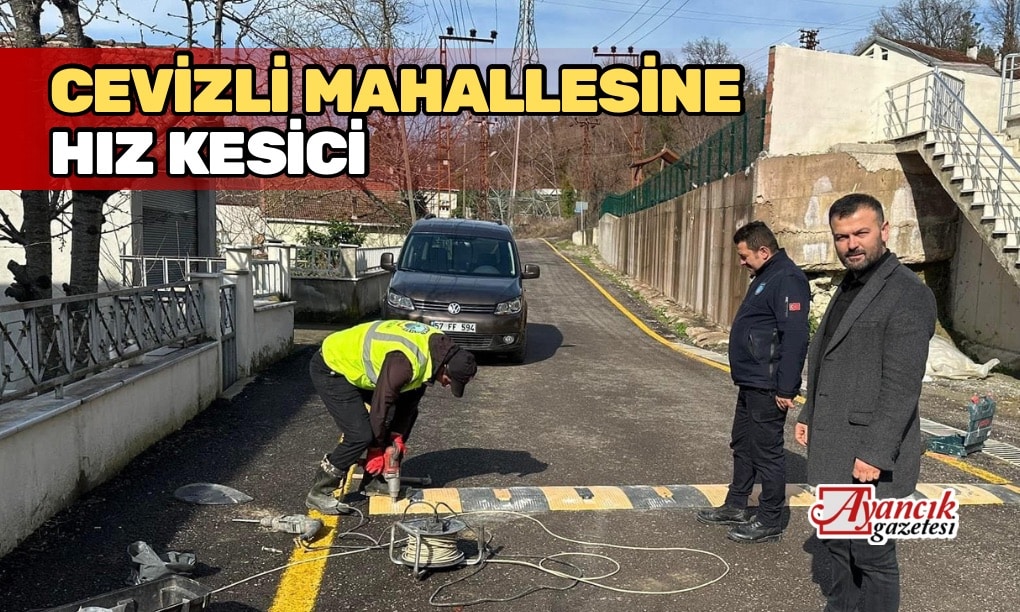 Cevizli Mahallesinde Hız Kesici Uygulaması